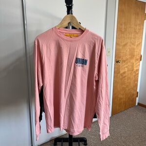 Union LA Crew Pink Long Sleeve Tee